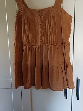 torrid tan textured tiered Camisole W Pindot Texture